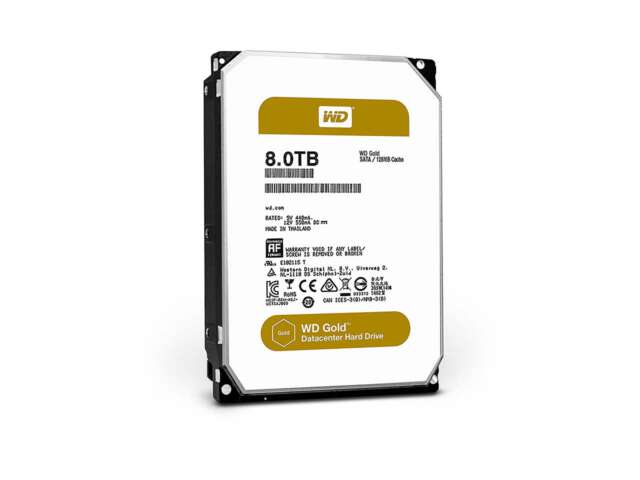 هارد دیسک اینترنال وسترن دیجیتال GOLD ENTERPRISE-CLASS  8TB WD8002FRYZ