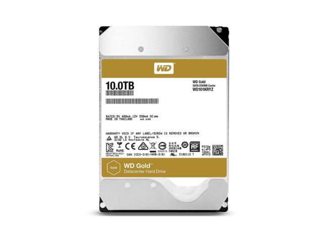 هارد دیسک اینترنال وسترن دیجیتال GOLD ENTERPRISE-CLASS  10TB WD101KRYZ