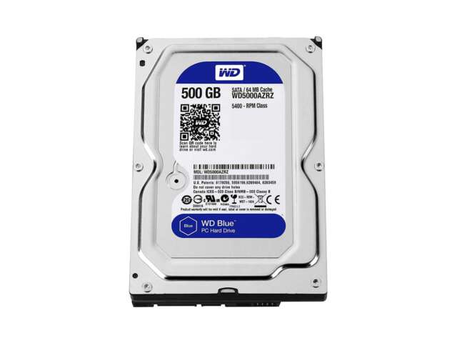 هارد دیسک اینترنال وسترن دیجیتال BLUE PC DESKTOP 5400RPM 500GB WD5000AZRZ