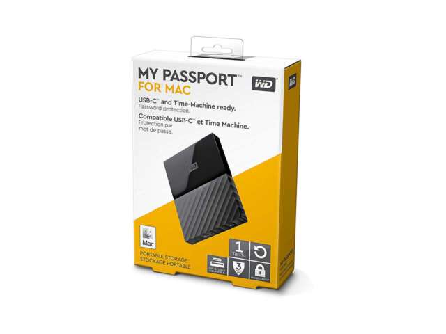 ذخیره ساز اکسترنال وسترن دیجیتال My Passport for Mac 1TB WDBFKF0010BBK-WESE