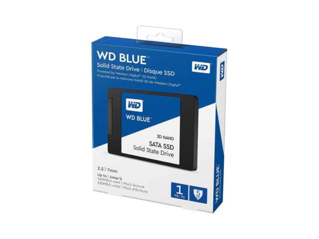 اس‌اس‌دی وسترن دیجیتال BLUE 3D NAND SATA 1TB 2.5” 7mm WDS100T2B0A