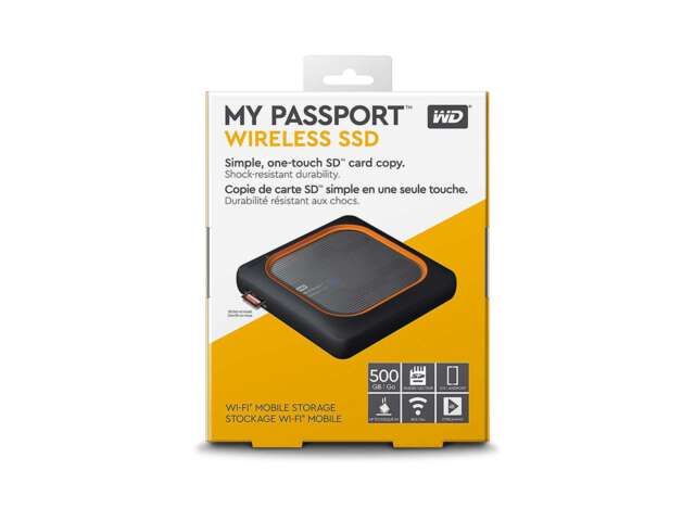 ذخیره ساز اکسترنال وسترن دیجیتال MY PASSPORT WIRELESS SSD 500GB WDBAMJ5000AGY-NESN