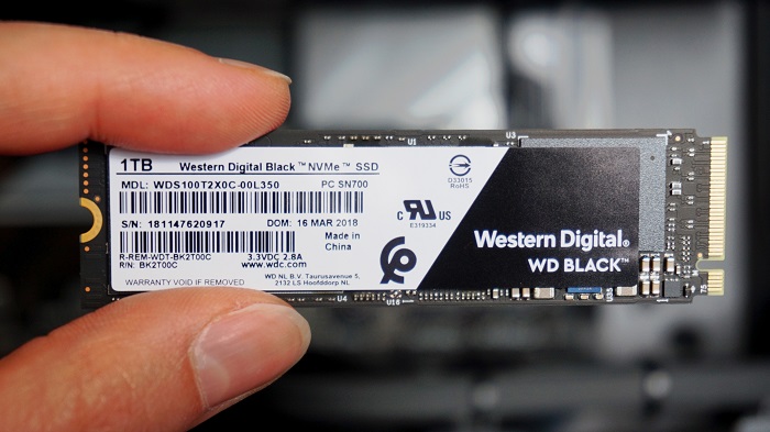 اس‌اس‌دی وسترن دیجیتال BLACK NVME (2018) 1TB WDS100T2X0C