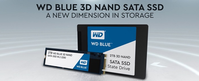 اس‌اس‌دی وسترن دیجیتال BLUE 3D NAND SATA 2TB M.2 2280 WDS200T2B0B
