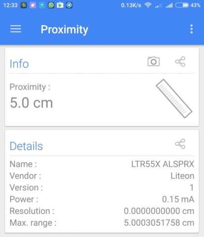 Proximity Redmi Note 3 Pro
