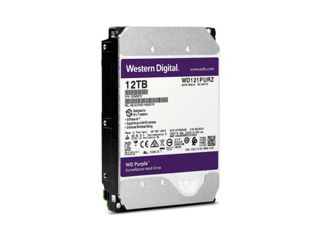 هارد دیسک اینترنال وسترن دیجیتال Purple Surveillance 12TB WD121PURZ