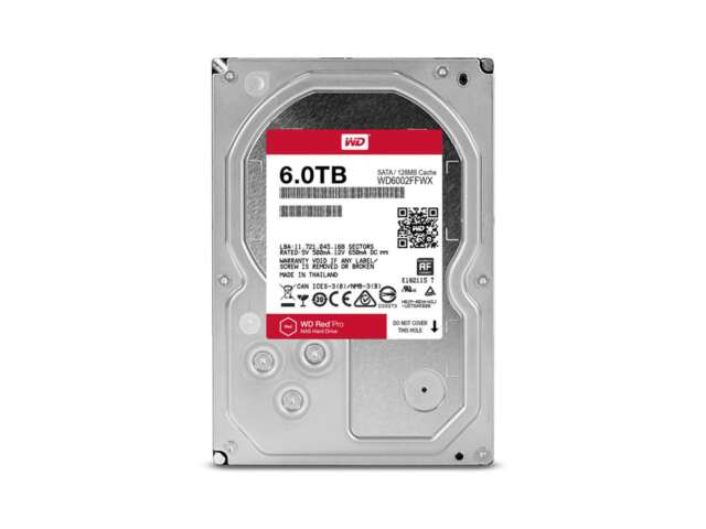 هارد دیسک اینترنال وسترن دیجیتال RED PRO NAS 6TB WD6002FFWX