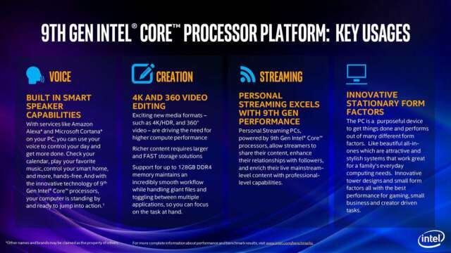 پردازنده‌های نسل نهم Intel Core : تمام مدل‌های دسکتاپ و موبایل معرفی شدند