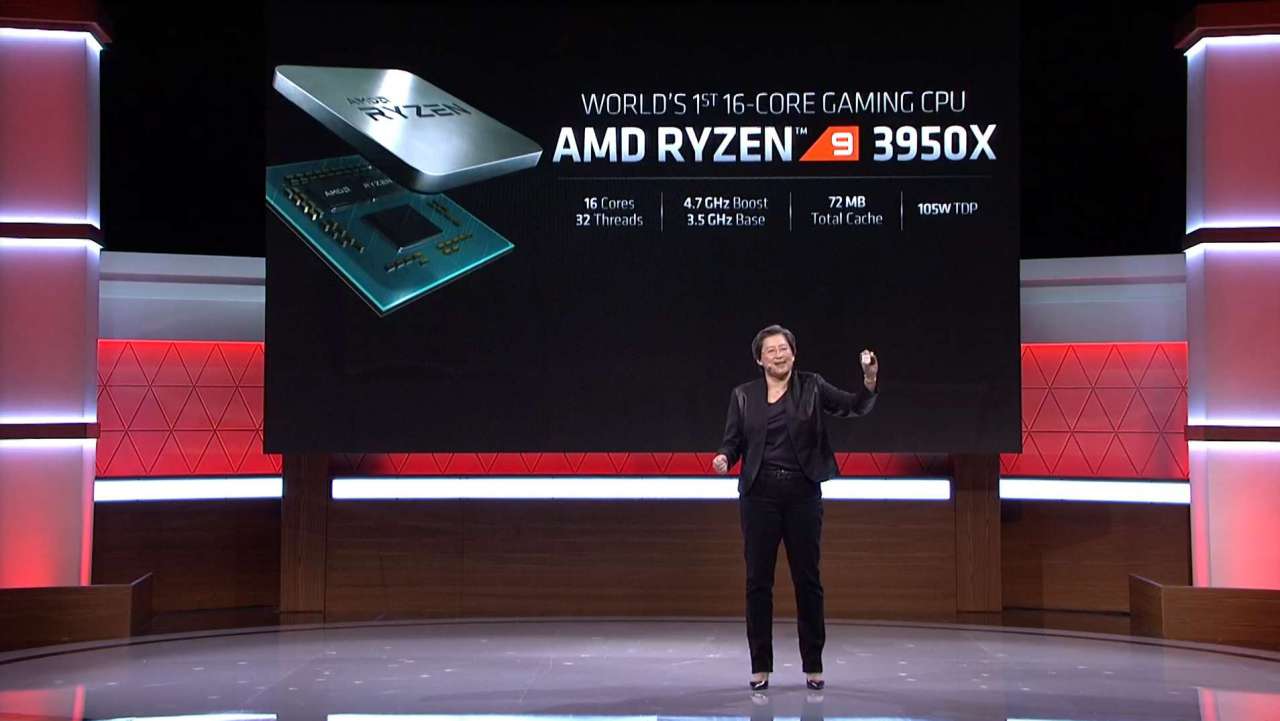 AMD از پردازنده 16 هسته‌ای Ryzen 9 3950X رونمایی کرد
