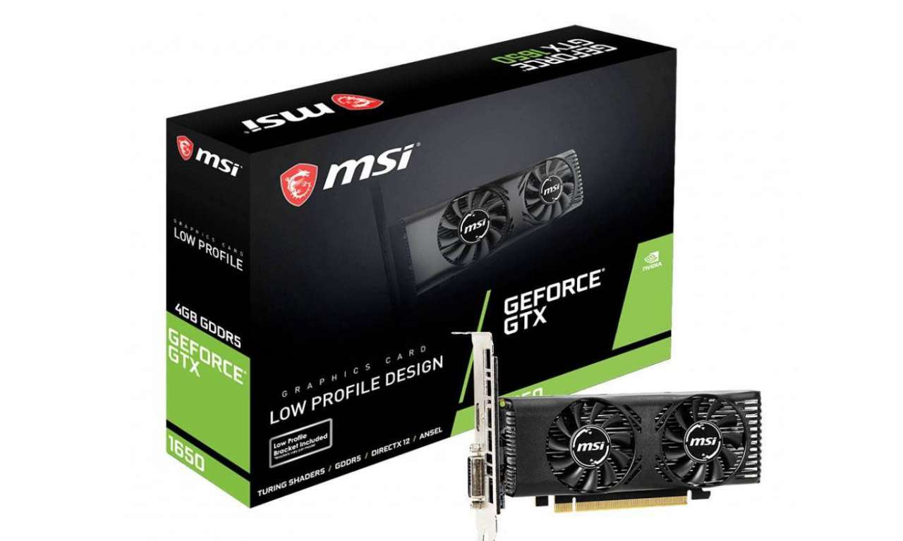 نسخه کم ارتفاع کارت MSI GeForce GTX 1650 عرضه می‌شود