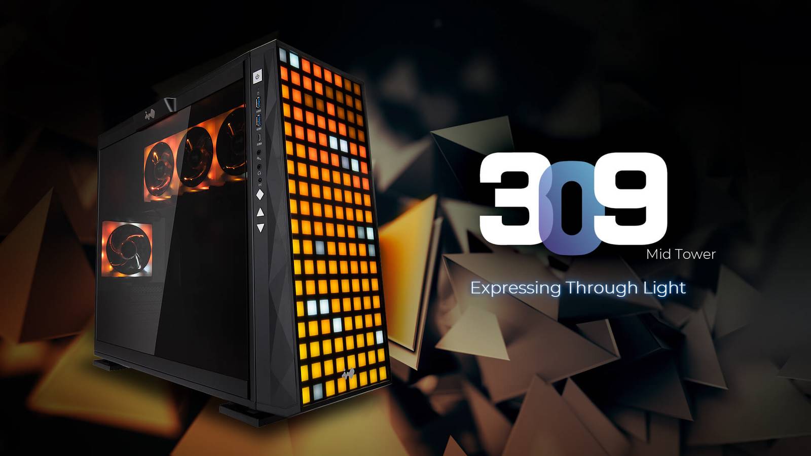 کیس In-Win 309 با نمایشگر RGB LED و طراحی جذاب معرفی شد