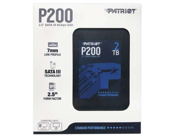 پاتریوت اس‌اس‌دی‌های سری P200 با رابط SATA را عرضه می‌کند
