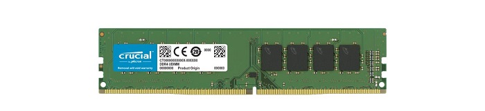 رم دسکتاپ DDR4 تک کاناله 2400 مگاهرتز کروشیال مدل CL17 ظرفیت 16 گیگابایت