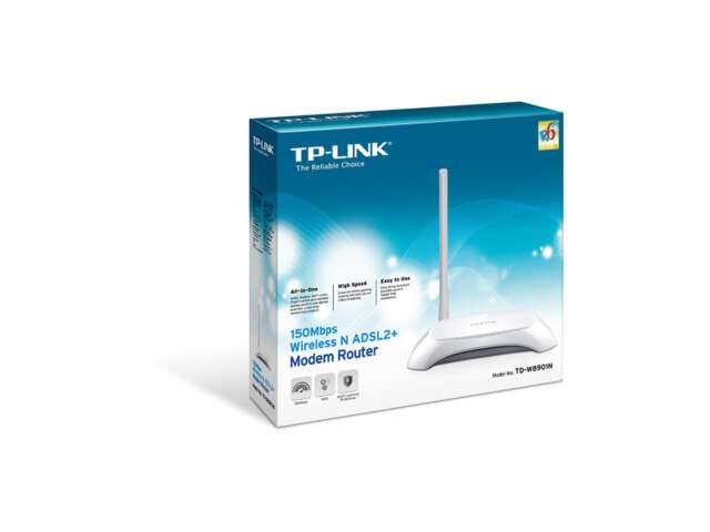 مودم روتر ADSL2 Plus بی‌سیم N150 تی پی-لینک مدل TD-W8901N