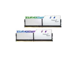 رم دسکتاپ DDR4 دو کاناله 3000 مگاهرتز CL16 جی‌اسکیل مدل TridentZ Royal Silver RGB ظرفیت 32 گیگابایت