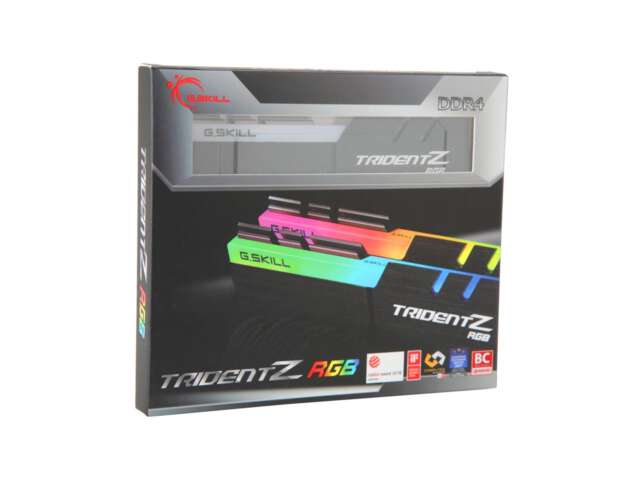 رم دسکتاپ DDR4 دو کاناله 3200 مگاهرتز CL14 جی‌اسکیل مدل TridentZ RGB ظرفیت 32 گیگابایت