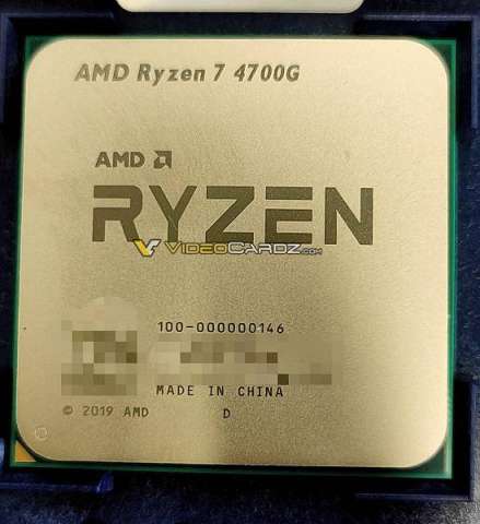 تصویری از پردازنده دسکتاپ AMD Ryzen 7 4700G رویت شد