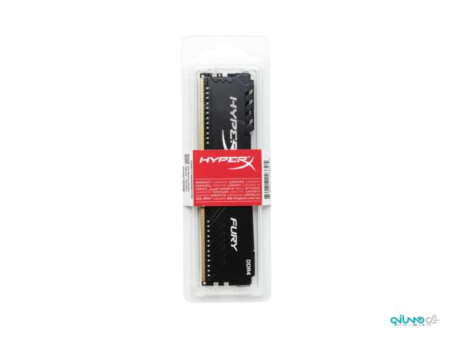 رم دسکتاپ DDR4 تک کاناله 2666 مگاهرتز CL16 کینگستون مدل HyperX FURY ظرفیت 8 گیگابایت