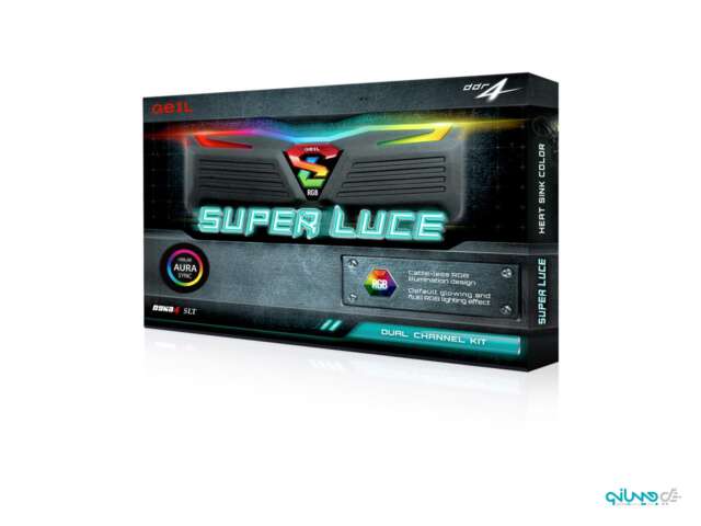 رم دسکتاپ DDR4 دو کاناله 3200 مگاهرتز CL16 گیل مدل Super Luce RGB ظرفیت 32 گیگابایت
