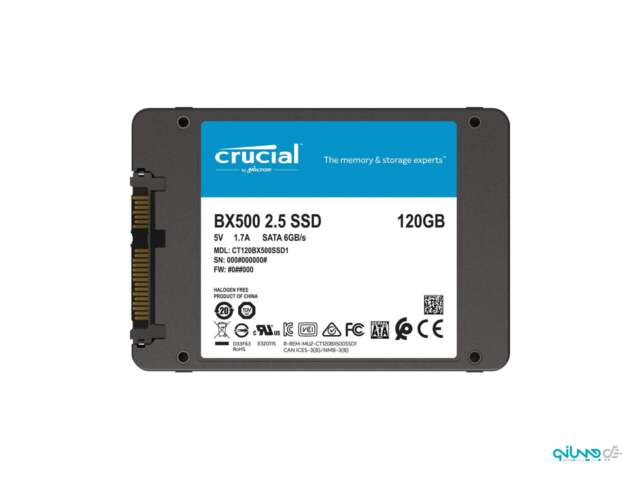 اس‌اس‌دی کروشیال BX500 120GB 3D NAND SATA 2.5"