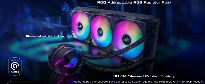 خنک کننده مایع پردازنده ایسوس مدل ROG STRIX LC 360 RGB