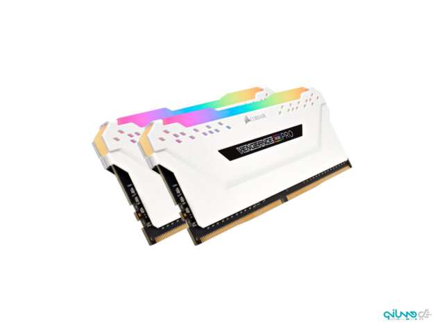 رم دسکتاپ کورسیر Vengeance RGB Pro White 16GB (2x8GB) 3600MHz DDR4 CL18
