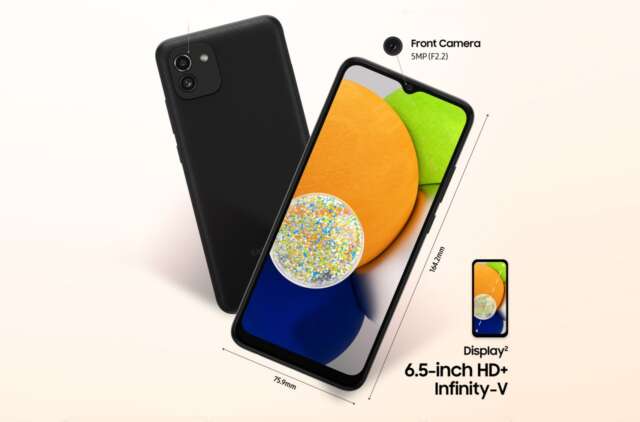 عرضه قریب الوقوع گوشی موبایل Galaxy A03 سامسونگ